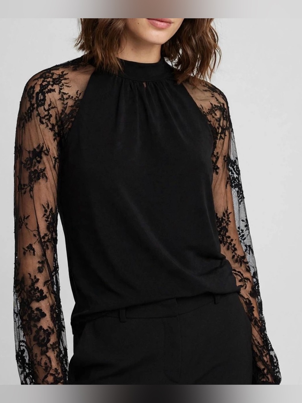 Belldini black blouse business casual